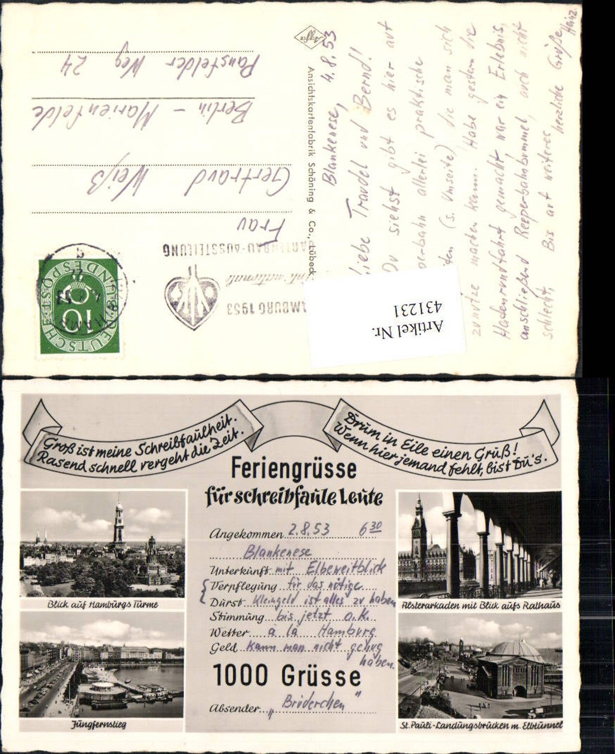 Alte Ansichtskarte – Old Postcard