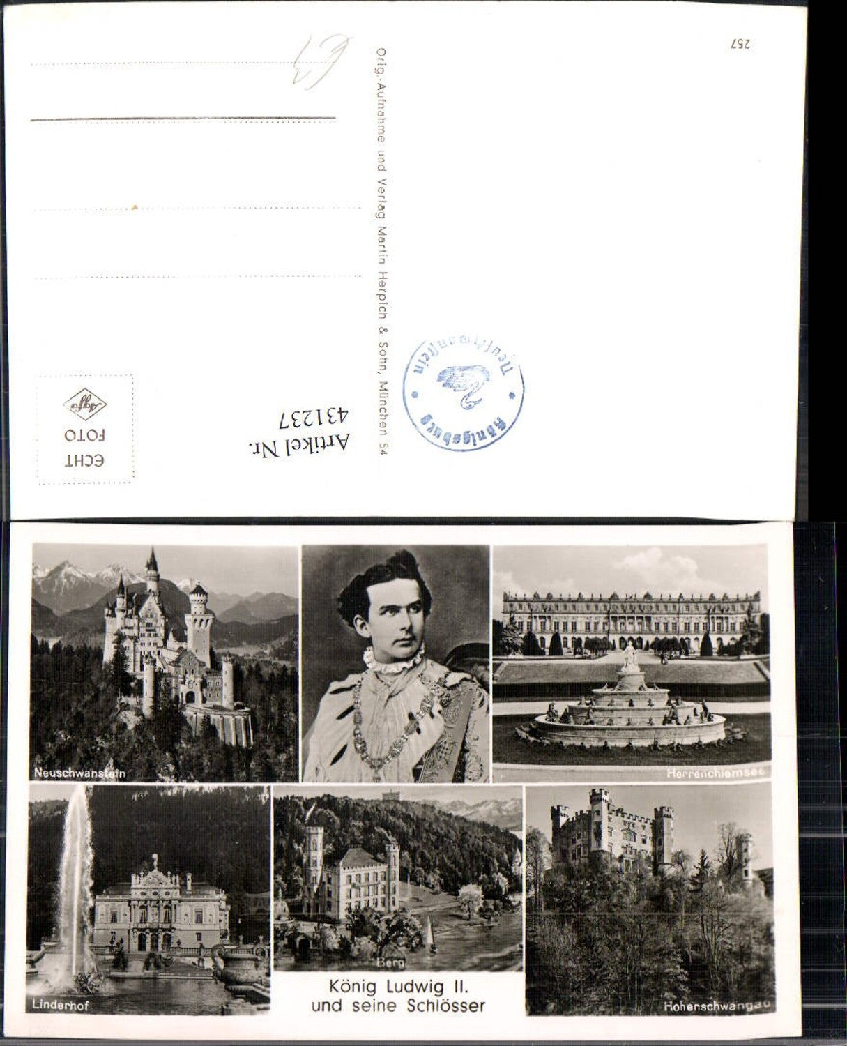 431237,Mehrbild Ak König Ludwig II u. seine Schlösser Adel Monarchie
