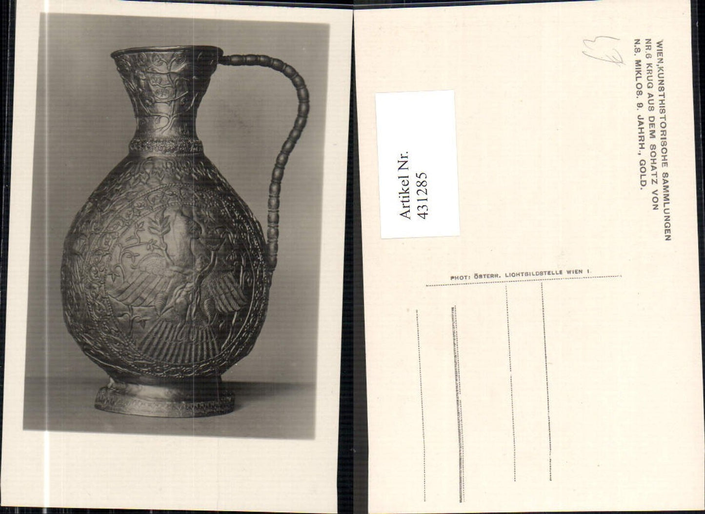 431285,Krug Schatz v. Miklos 9 Jahrhundert Gold Archäologie Ausgrabungen