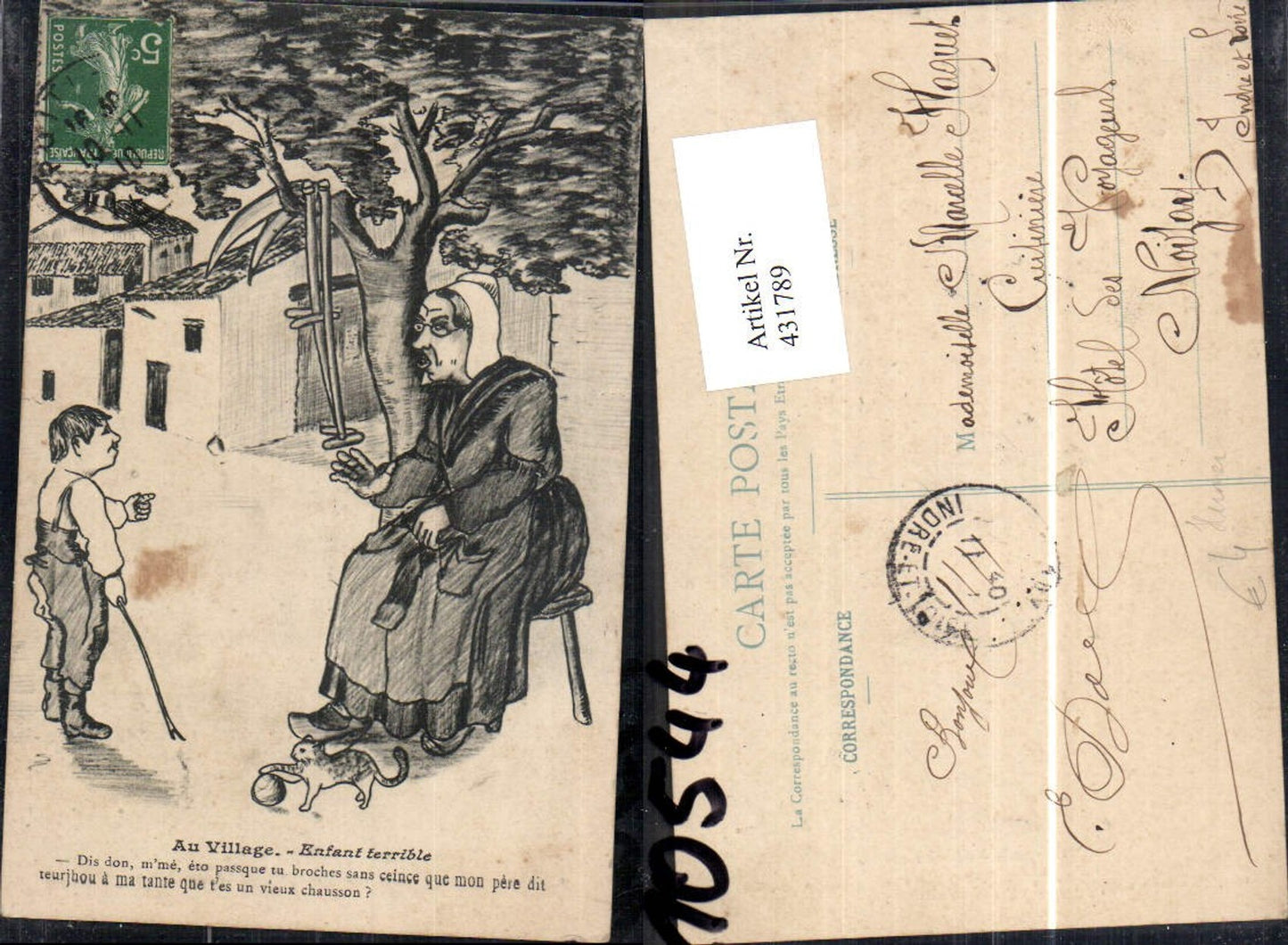 431789,Au Village Enfant terrible Alte Frau Sense Kind Emanzipation Humor