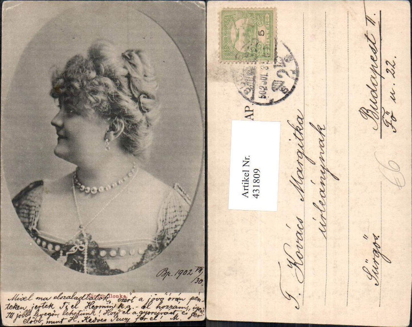 431809,Frau Halskette Schmuck Szoyer Ilonka Passepartout