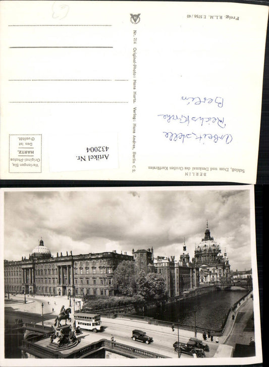 432004,Berlin Schloss Dom u. Denkmal des Großen Kurfürsten Brücke