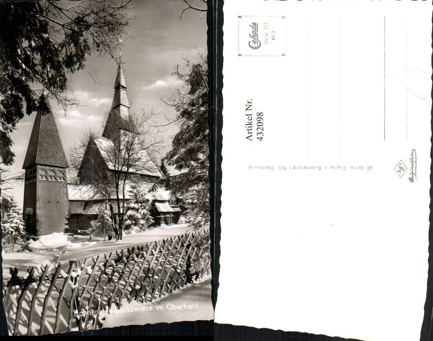 432098,Hahnenklee-Bockswiese im Oberharz Kirche Winterbild