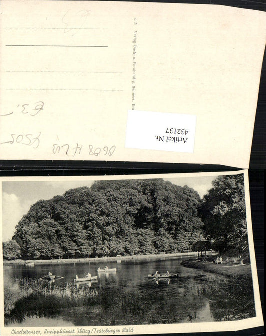 432137,Iburg im Teutoburger Wald Charlottensee See Ruderboote