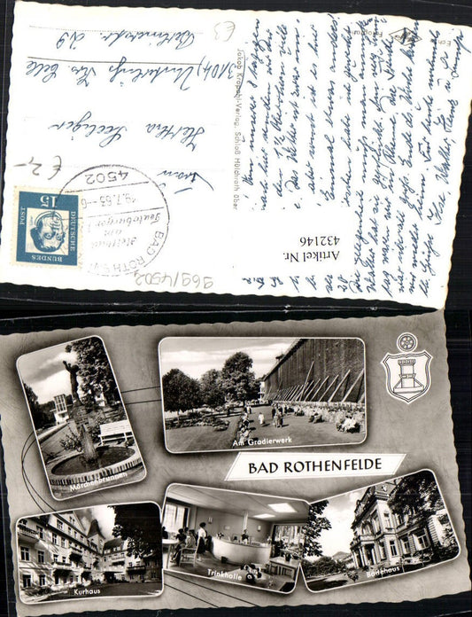 432146,Bad Rothenfelde Gradierwerk Märchenbrunnen Kurhaus Mehrbildkarte