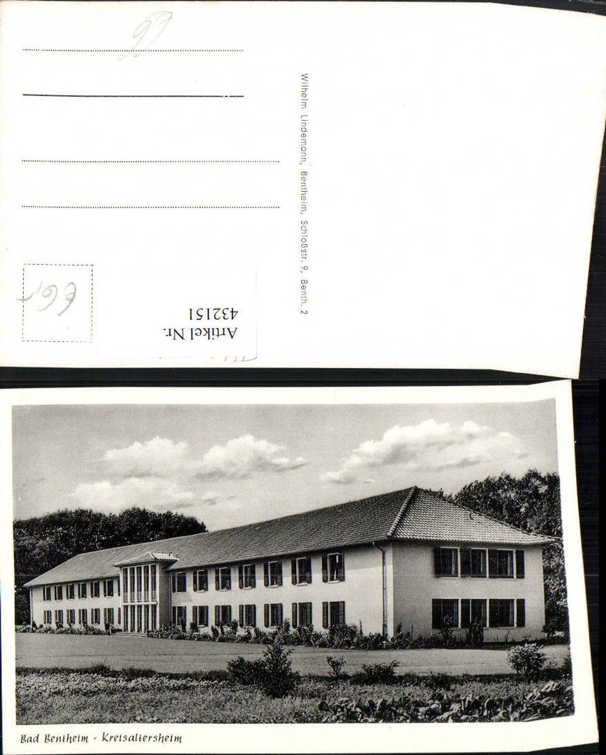 432151,Bad Bentheim Kreisaltersheim Gebäude