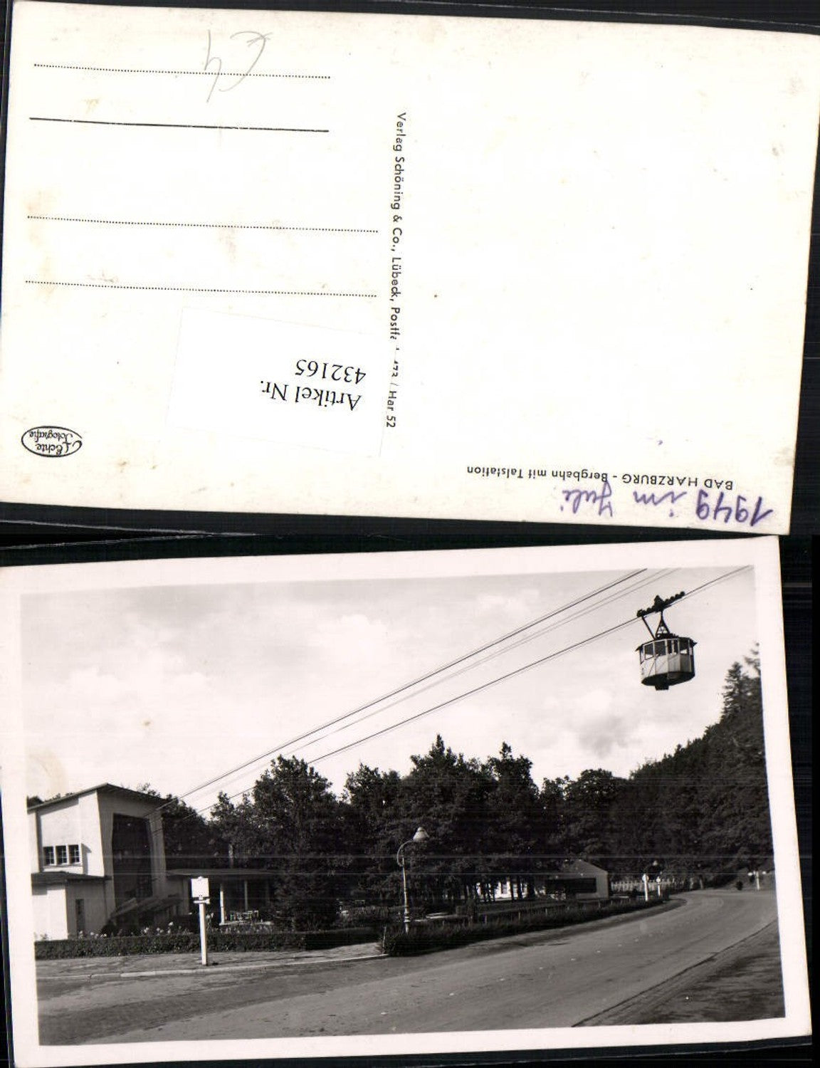 432165,Bad Harzburg Bergbahn Seilbahn m. Talstation