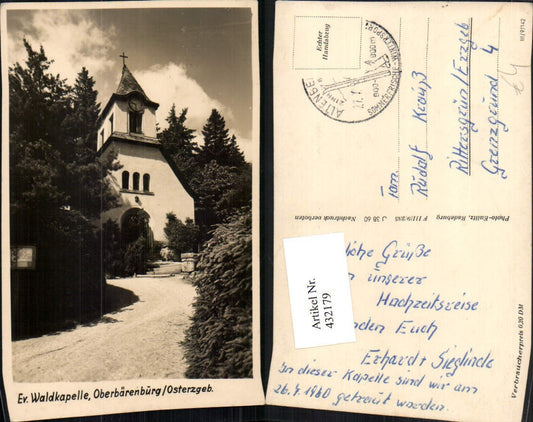 432179,Oberbärenburg im Osterzgebirge Evangelische Waldkapelle