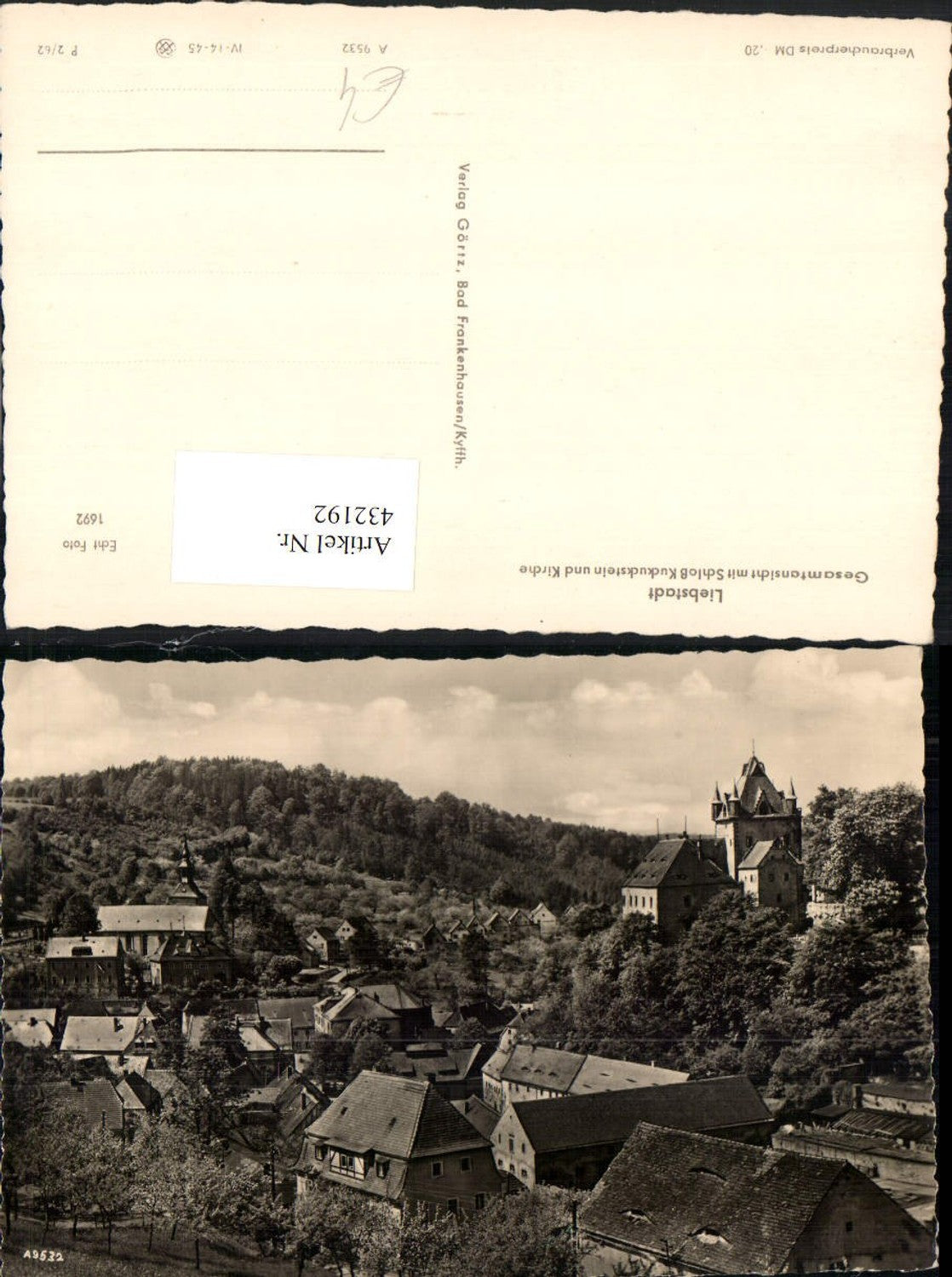 432192,Liebstadt Totale m. Schloss Kuckuckstein u. Kirche