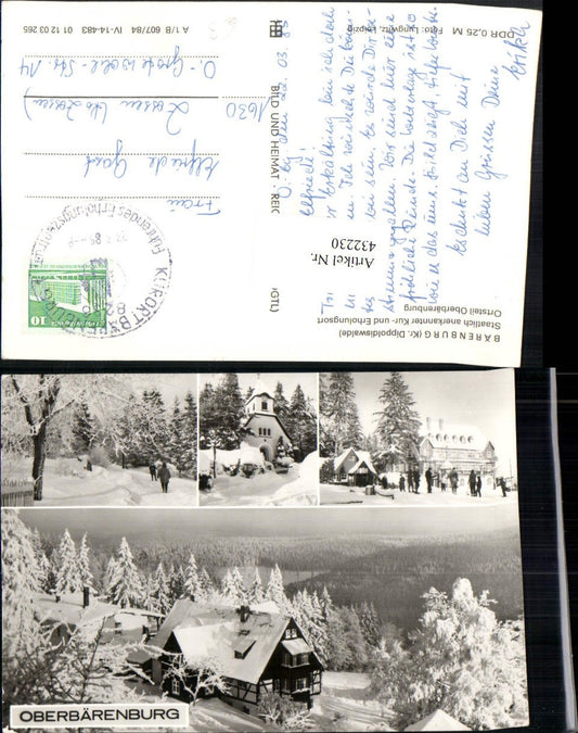 432230,Bärenburg Oberbärenburg Kapelle Winterbilder Mehrbildkarte
