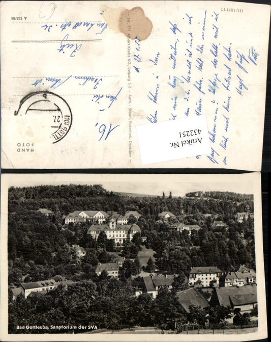 432251,Bad Gottleuba Teilansicht m. Sanatorium der SVA