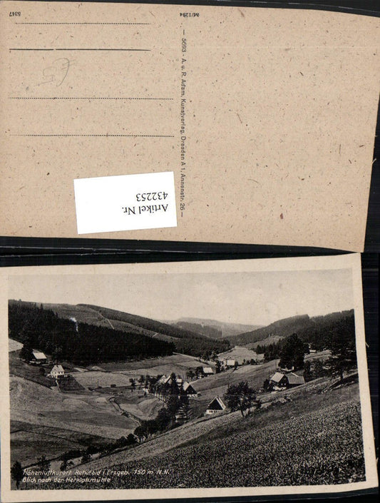432253,Rehefeld im Erzgebirge Teilansicht m. Herklotzmühle