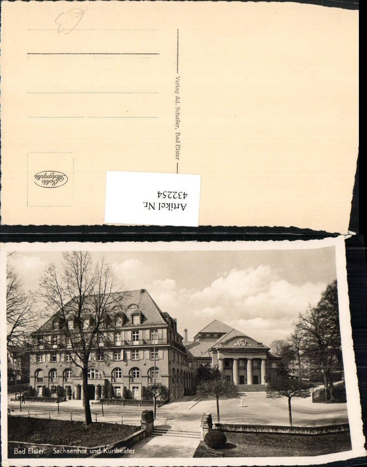 432254,Bad Elster Sachsenhof u. Kurtheater Gebäude