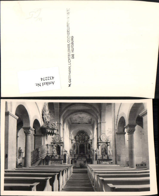 432274,Foto AK Halberstadt Kloster Huysburg Kirche Innenansicht Kanzel