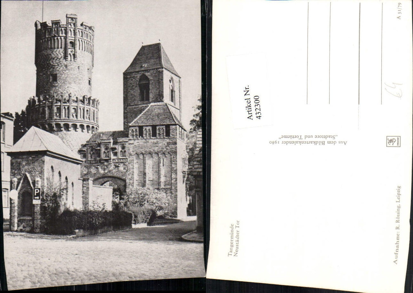 432300,Tangermünde Neustädter Tor Turm