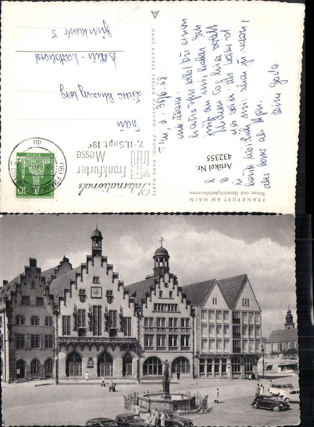 432355,Frankfurt am Main Römer u. Gerechtigkeitsbrunnen Brunnen