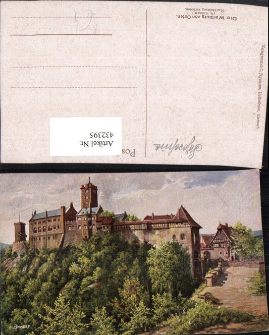432395, Artist AK M. Lehnert Eisenach Wartburg Castle