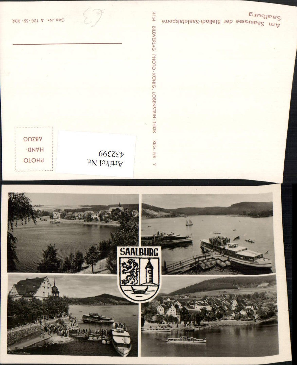 432399, Saalburg Partial view of the Bleiloch-Saale Dam reservoir Multi-image map