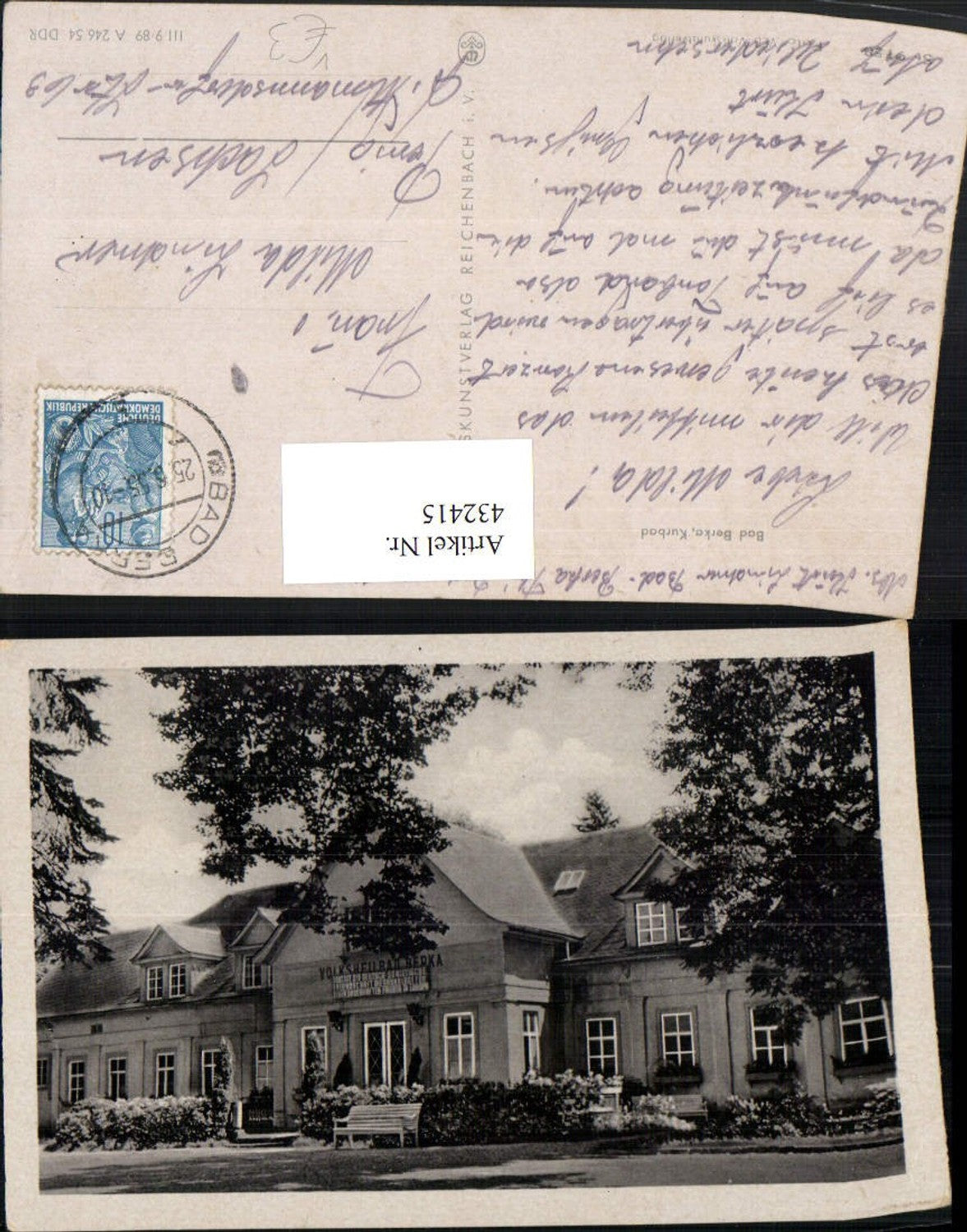 432415,Bad Berka Kurbad pub VEB
