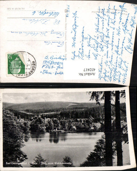 432417,Bad Georgenthal Teilansicht Blick vom Waldsaumweg