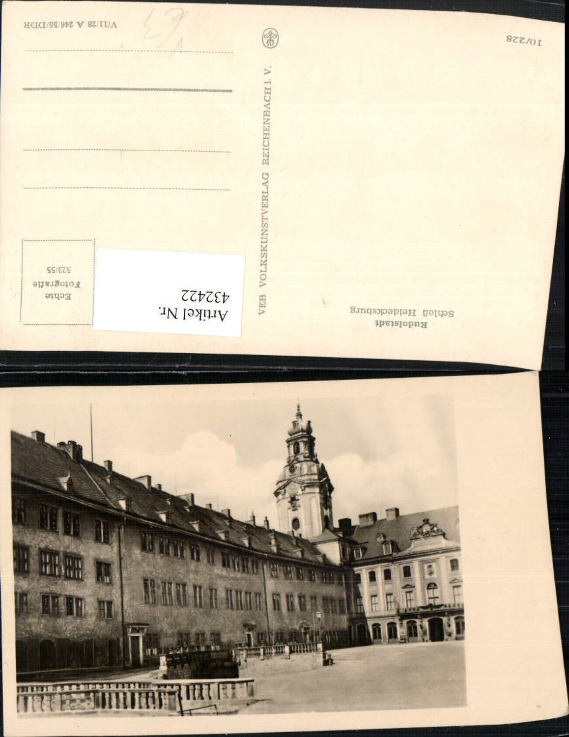 432422, Rudolstadt Heidecksburg Castle pub VEB