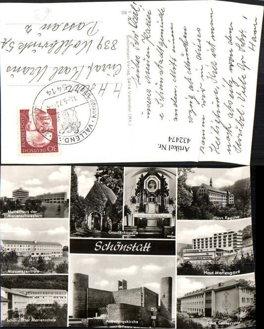432474,Schönstatt Missionszentrale Anbetungskirche Mutterhaus Kapelle Mehrbildkarte