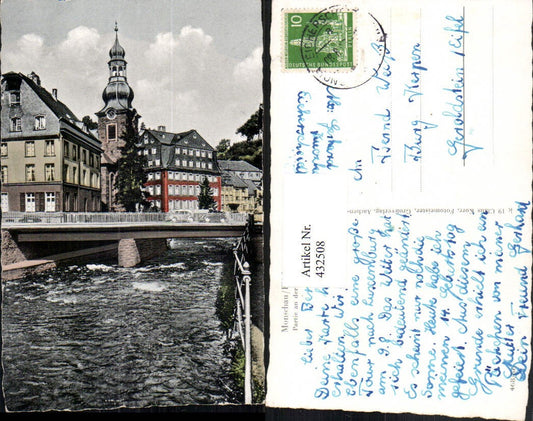 432508,Monschau in d. Eifel Partie an d. Rur Brücke