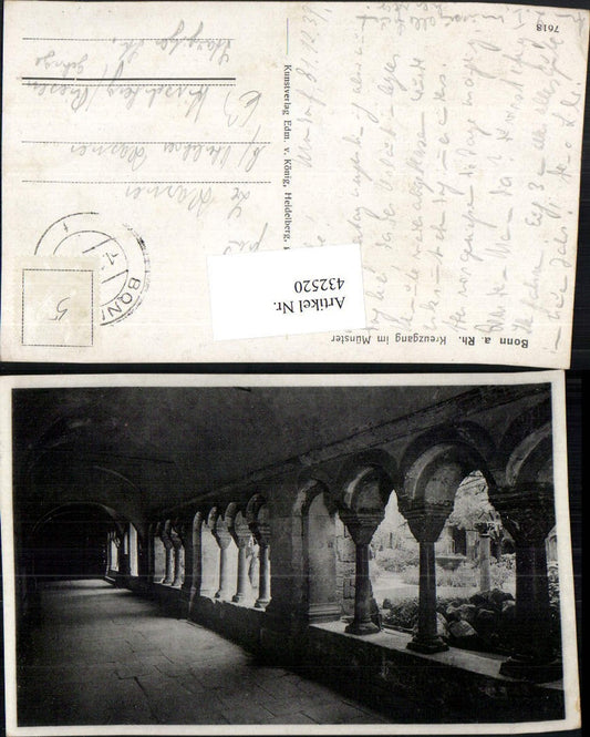432520,Bonn am Rhein Kreuzgang im Münster Arkaden