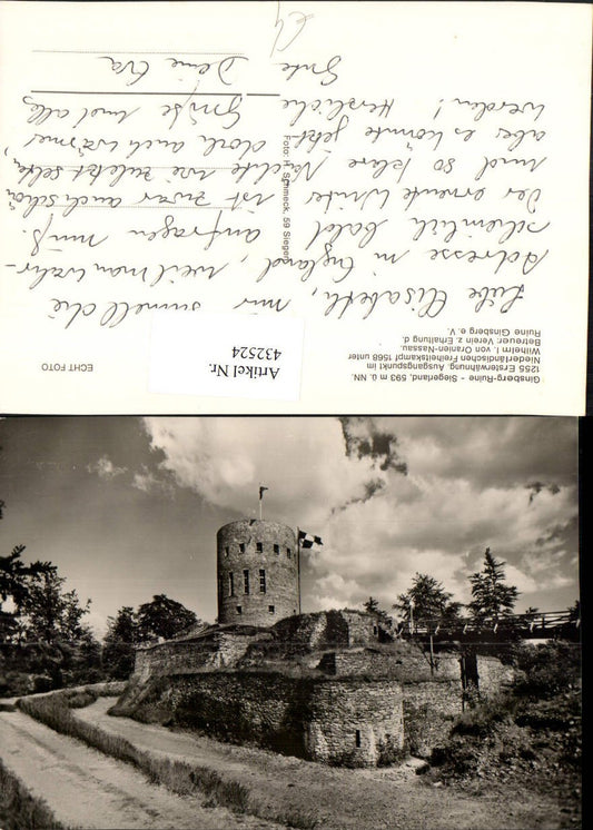 432524,Ginsburg Ruine im Siegerland b. Hilchenbach Turm