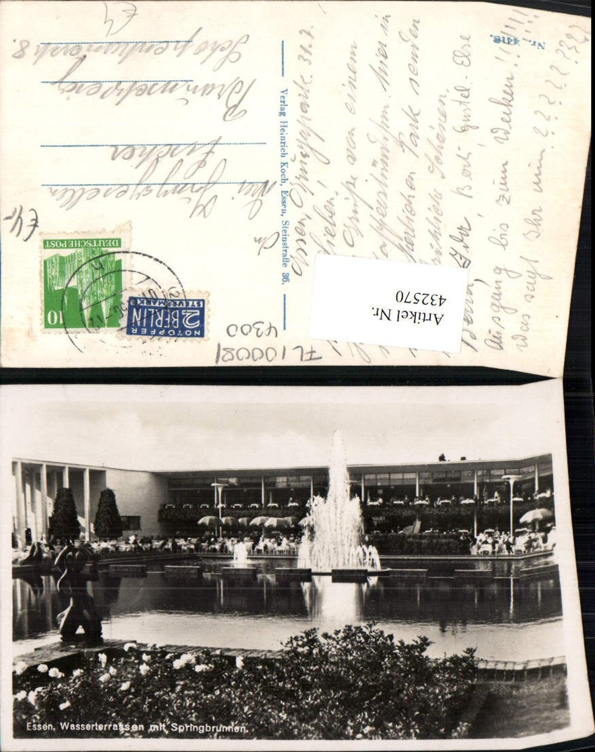432570,Essen Wasserterrassen m. Springbrunnen