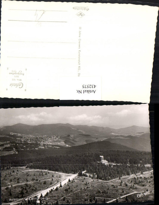 432575,Astenturm u. Winterberg Totale Fliegeraufnahme