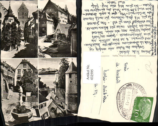 432595,Meersburg am Bodensee Burg Erker Brunnen Mehrbildkarte