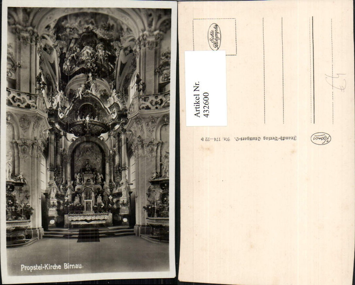 432600,Uhldingen-Mühlhofen Propstei Kirche Birnau Innenansicht