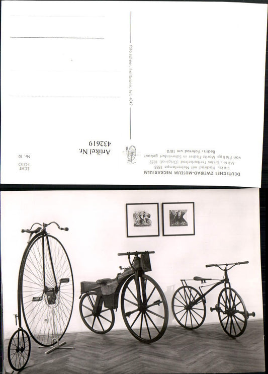 432619, Neckarsulm Bicycle Museum High-wheel bicycle Crank bicycle