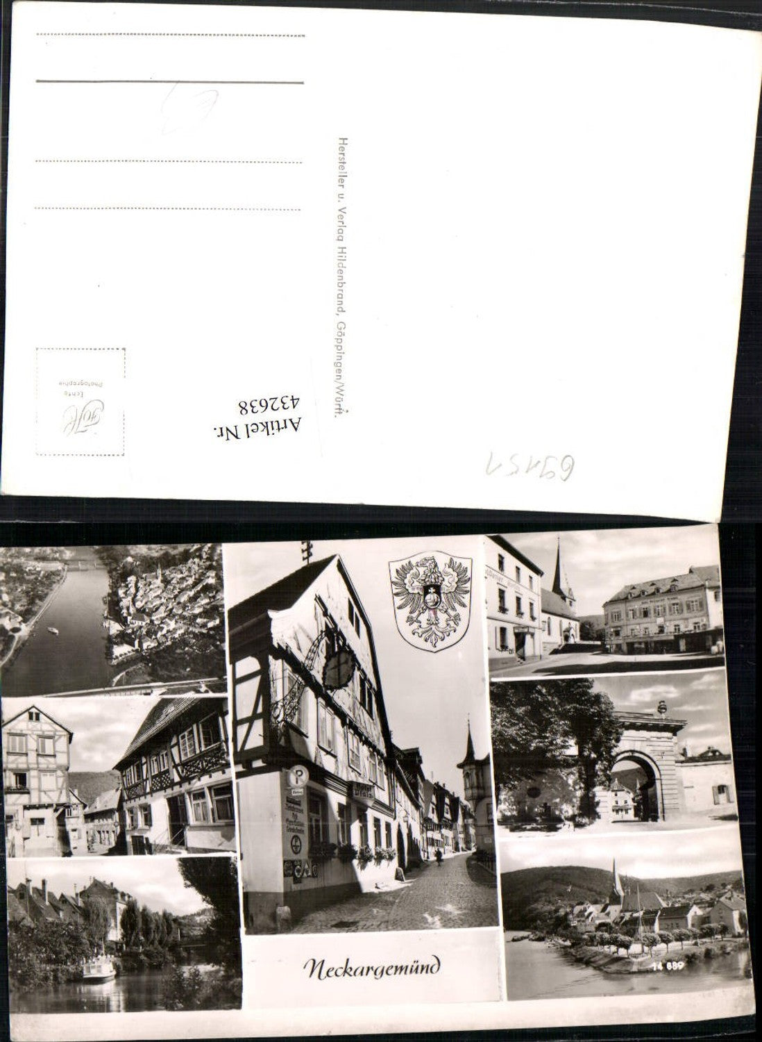 432638,Neckargemünd Totale Tor Hotel Pfalz Mehrbildkarte