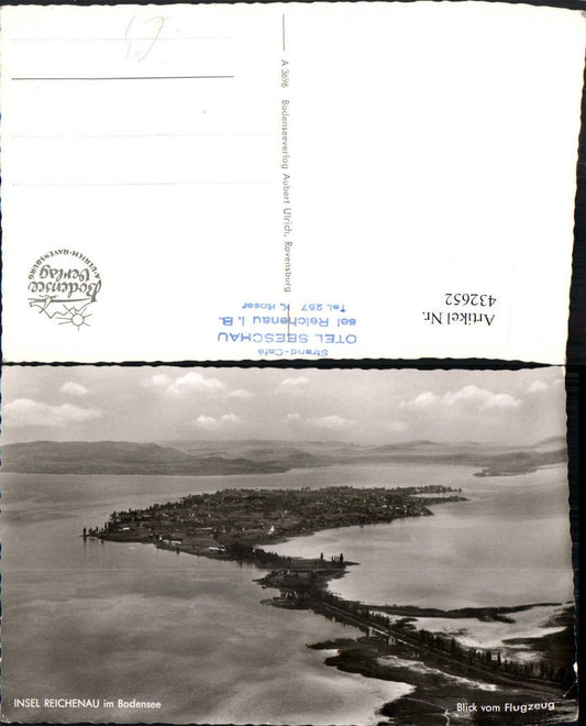432652, Reichenau Island in Lake Constance, aerial view