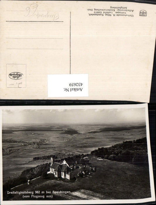 432659, Dreifaltigkeitsberg near Spaichingen Church aerial view
