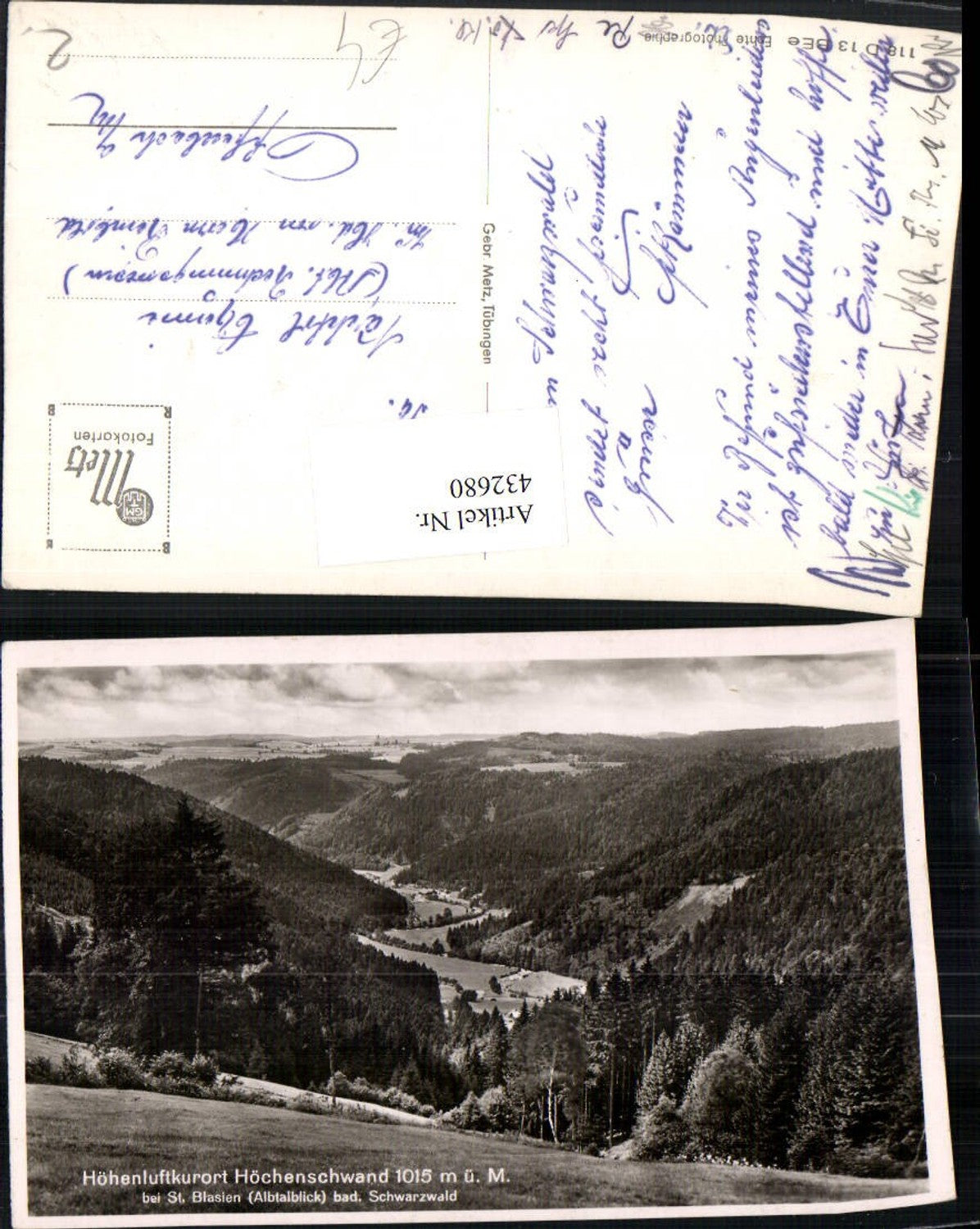 432680,Höchenschwand b. St. Blasien im Schwarzwald Albtalblick