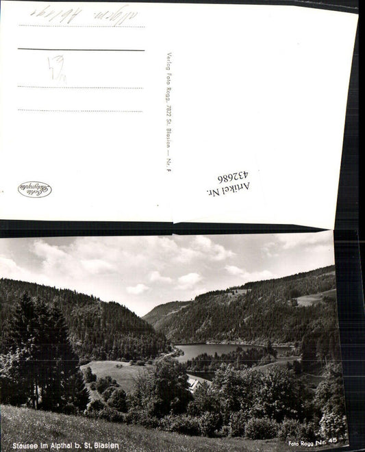 432686, Reservoir in Alpthal near St. Blasien in the Black Forest