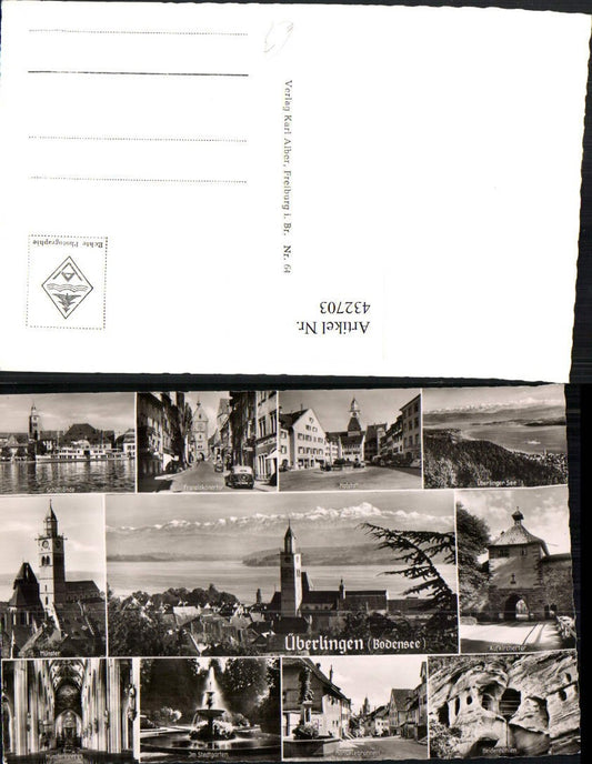 432703,Überlingen am Bodensee Totale Hafstatt Münster Brunnen Mehrbildkarte