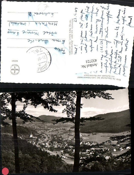 432721, View into the Schuttertal near Lahr in the Black Forest with Kuhbach and Reichenbach (total view)