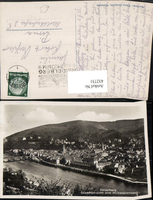 432731, Heidelberg, view from Philosophenweg
