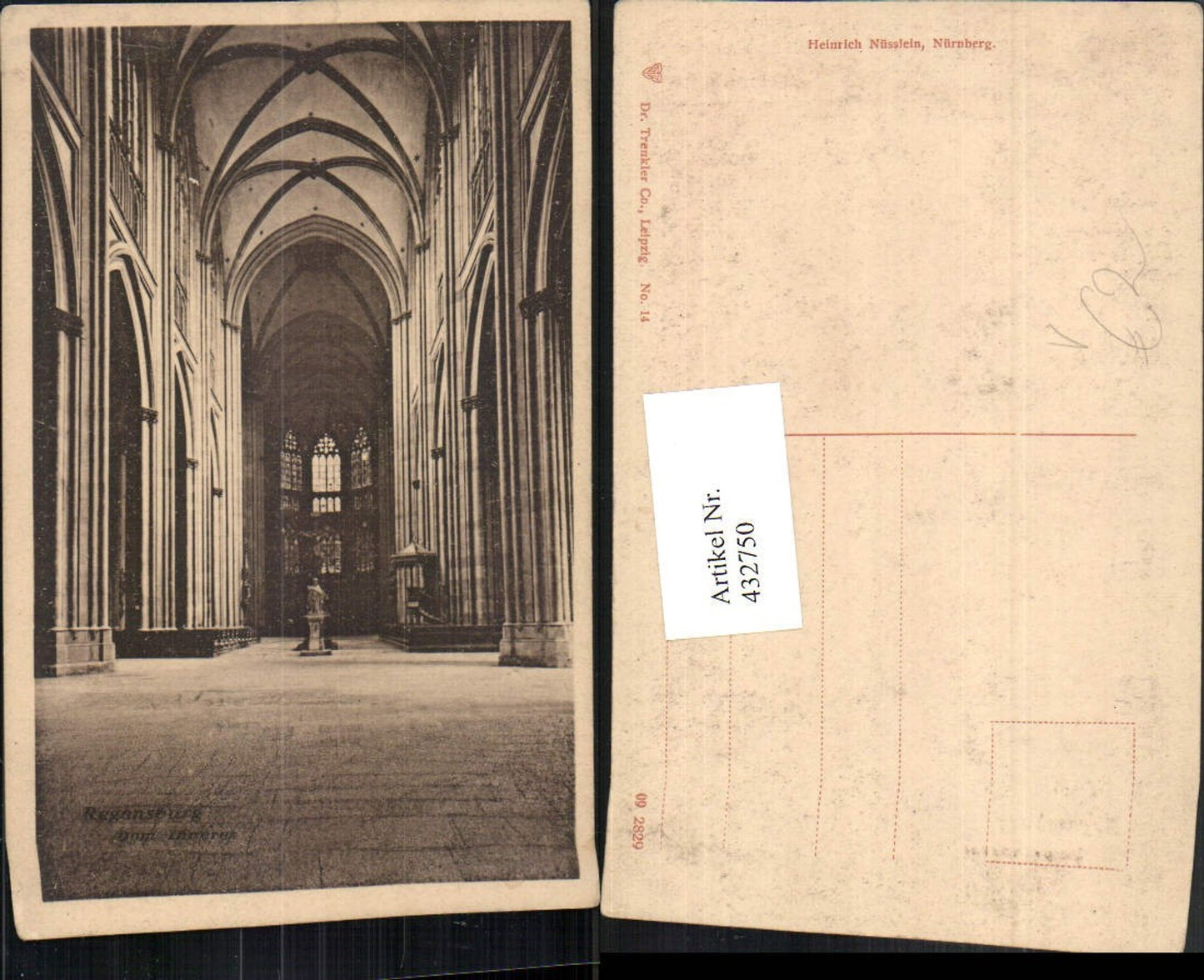 432750,Regensburg Dom Kirche Innenansicht pub Trenkler Co 14