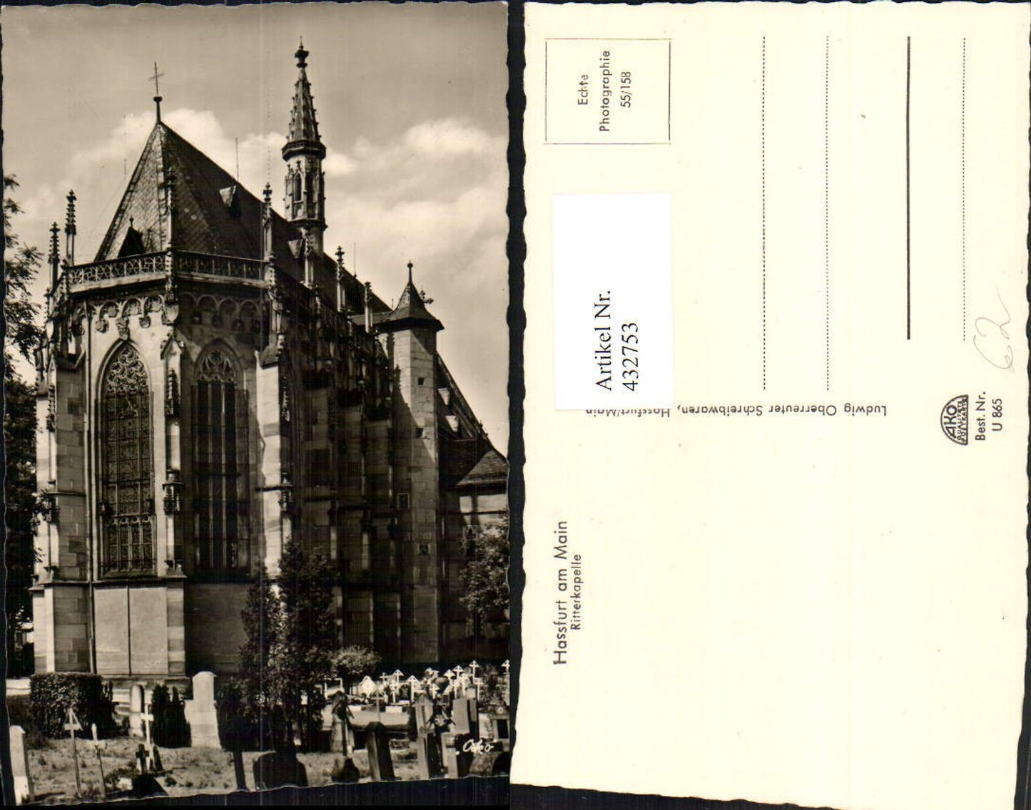 432753,Hassfurt Haßfurt am Main Ritterkapelle Kirche