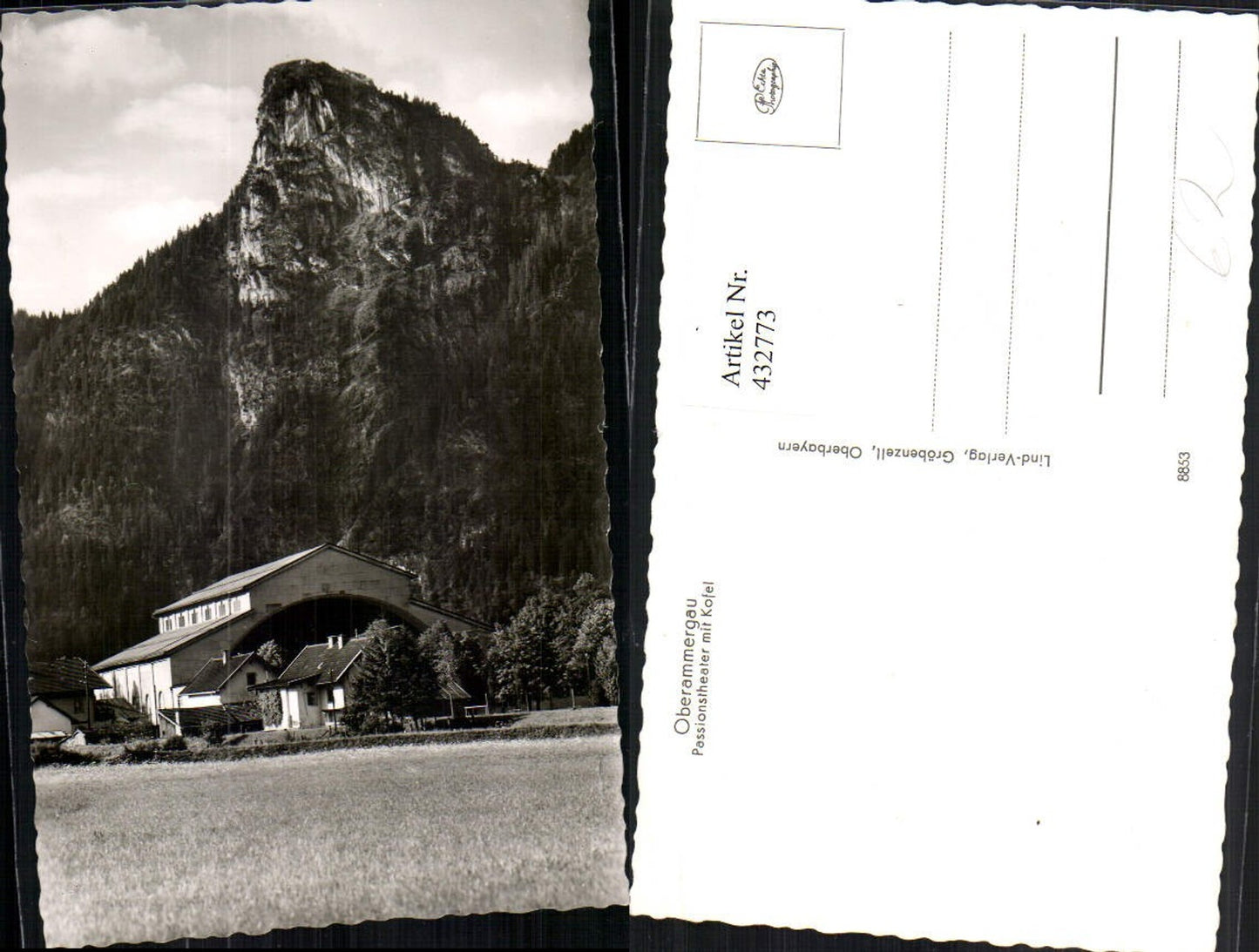 432773,Oberammergau Passionstheater m. Kofel