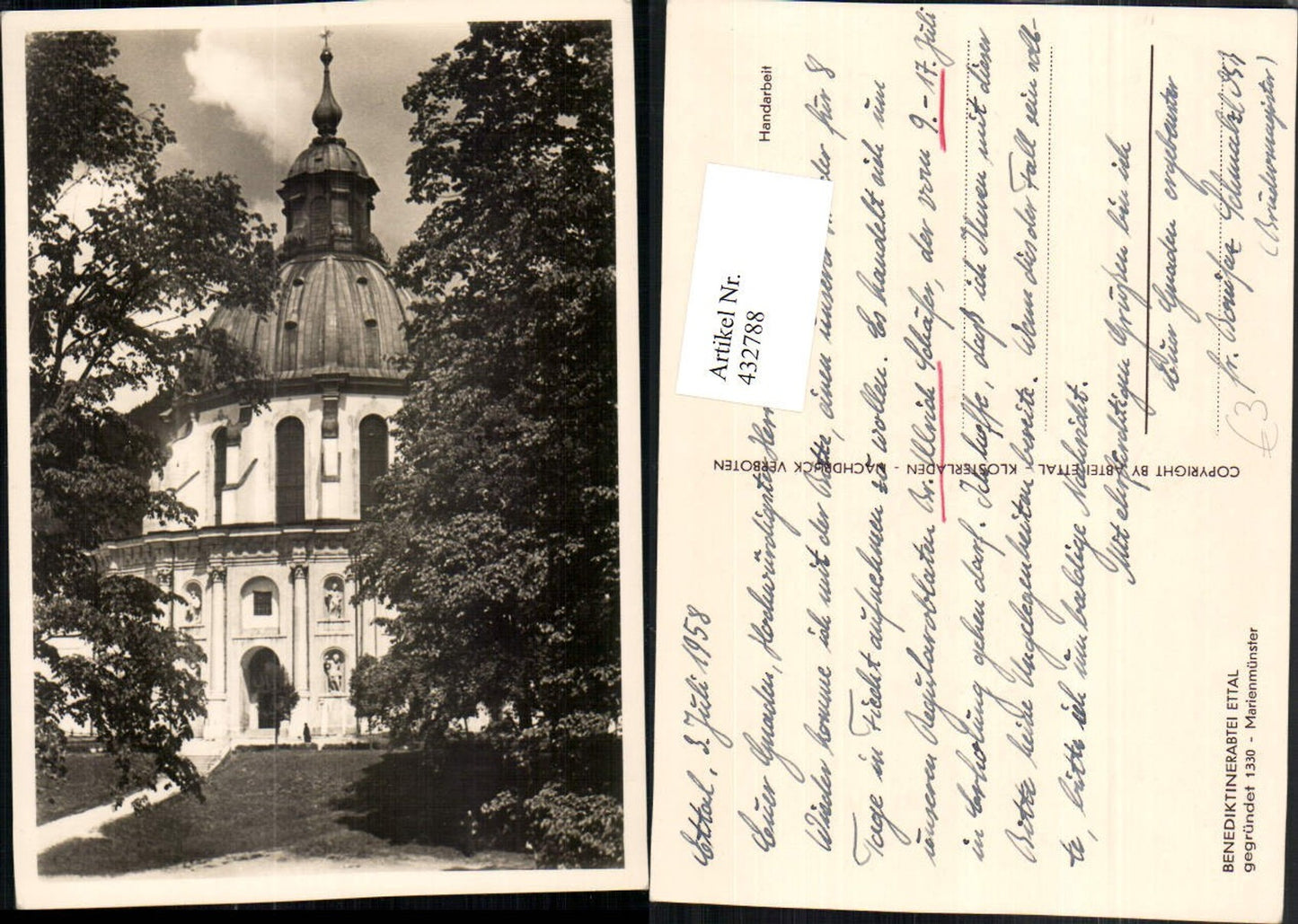 432788,Ettal Benediktinerabtei Marienmünster Kirche
