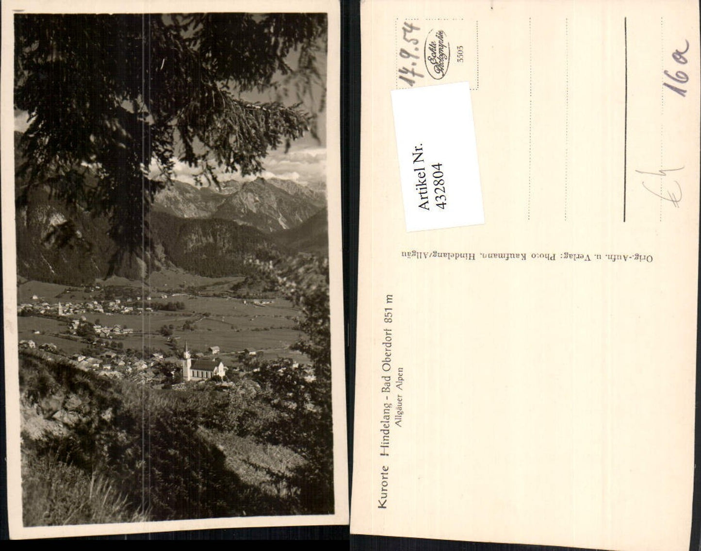 432804,Hindelang Bad Oberdorf im Allgäu Totale Bergkulisse