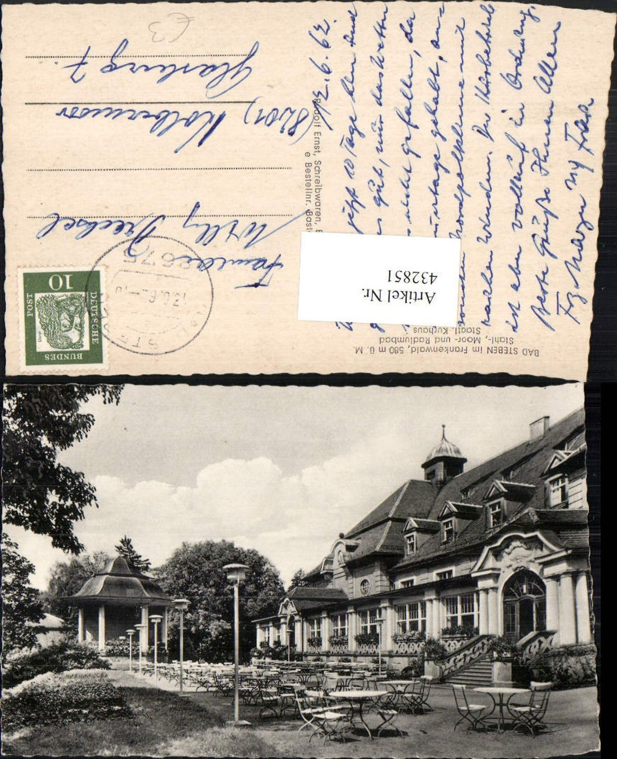 432851,Bad Steben im Frankenwald Kurhaus