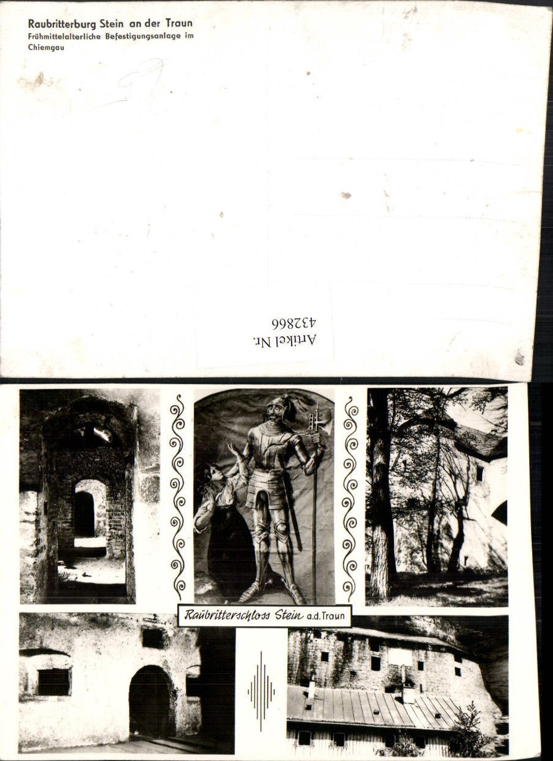 432866,Stein an d. Traun Raubritterschloss Ritter Mehrbildkarte