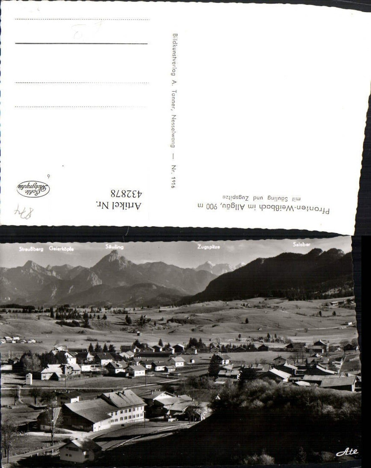 432878,Pfronten Weißbach im Allgäu Teilansicht m. Säuling Bergkulisse